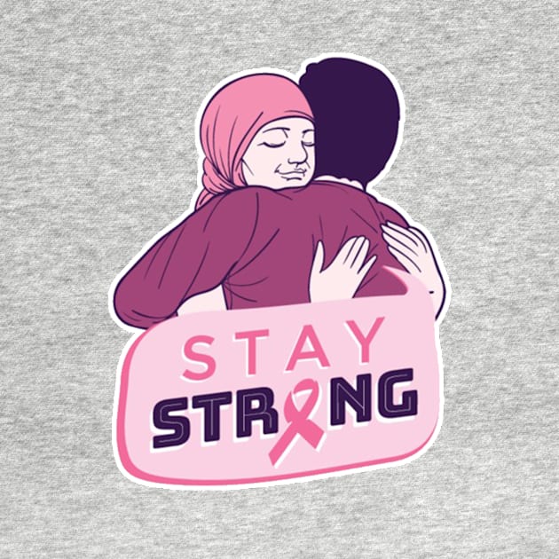 STAY STRONG- Breast cancer support stickers by Misfit04